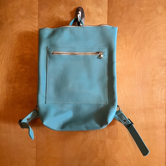 Portland Leather Goods Laptop Backpack in Optical